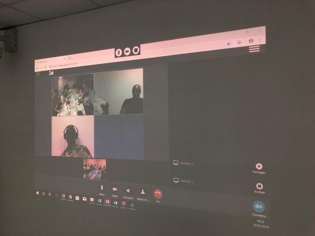 Visio conférence avec la Guadeloupe